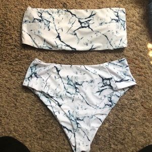 Marble Strapless BIKINI